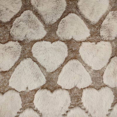 Il tessuto della pelliccia del Faux del poliestere 370 GSM Con affetto modella tosato per la coperta del cuscino