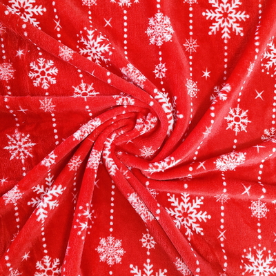 Poliestere stampato molle eccellente 100% di Coral Fabric 240GSM della flanella per uso di Natale