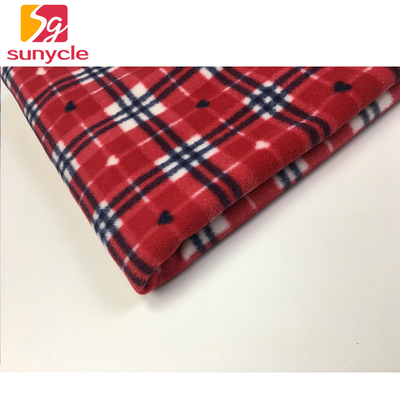 Tessuto in pile polare stampato anti restringimento 250GSM 2000M MOQ