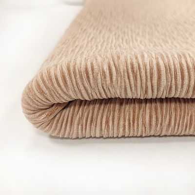 Il tessuto molle eccellente di crêpe del vestito 300 GSM ha pieghettato l'elastam del poliestere della grinza