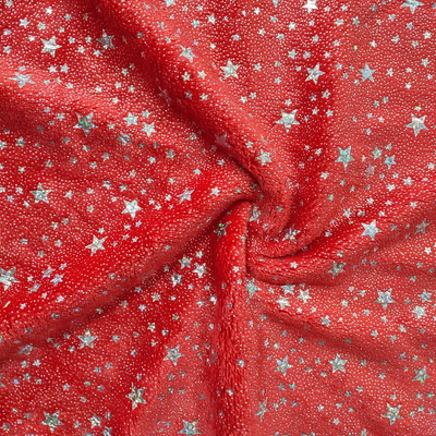 Tessuto generale di Toy Flannel Fleece Metallic Gold per poliestere che bronza liberamente