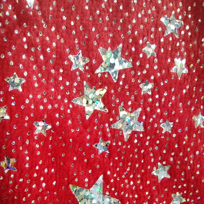Tessuto generale di Toy Flannel Fleece Metallic Gold per poliestere che bronza liberamente