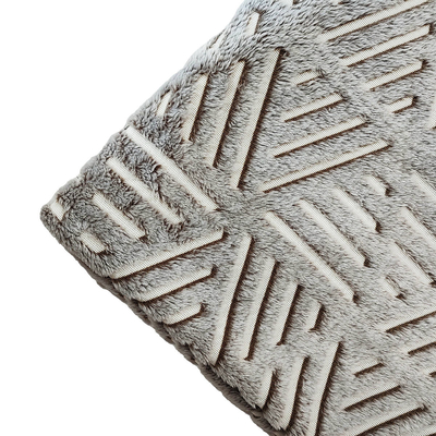 Doppio tessuto laterale del vello della flanella di incandescenza fluorescente 270 GSM per la fabbricazione della coperta