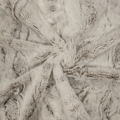 Falsificazione 100% della spazzola del Faux 370gsm della peluche del tessuto 8mm del vello di Pv del poliestere