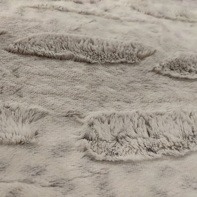 Falsificazione 100% della spazzola del Faux 370gsm della peluche del tessuto 8mm del vello di Pv del poliestere