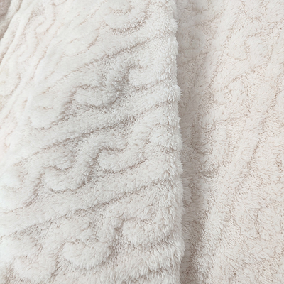 Peluche generale bianca Shu Velveteen Fabric 270 GSM Sherpa morbido per i pigiami di inverno