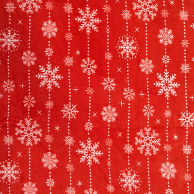 Poliestere stampato molle eccellente 100% di Coral Fabric 240GSM della flanella per uso di Natale