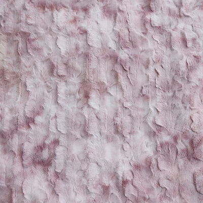 Coperta Tie Dyed Pv Fleece Brush Fur Fabric 260gsm