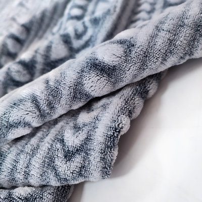Tessuto stampato posteriore 240GSM della coperta del vello della flanella con progettazione tagliata