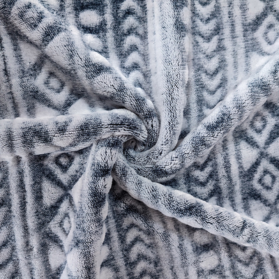 Tessuto stampato posteriore 240GSM della coperta del vello della flanella con progettazione tagliata