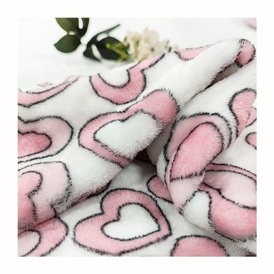 il tessuto di Ployester del vello della flanella 128X68 ha tricottato anti 300GSM statico