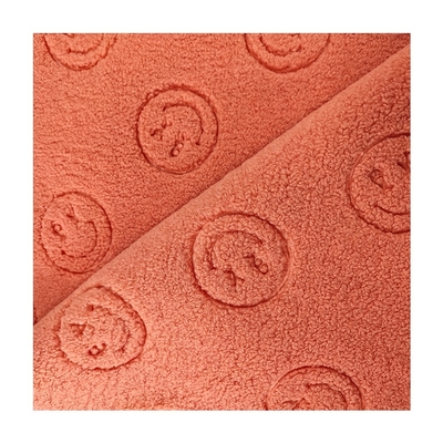 Tessuto stampato 150D MOQ 1000 chilogrammi 450gsm del panno morbido comodo morbido di Sherpa