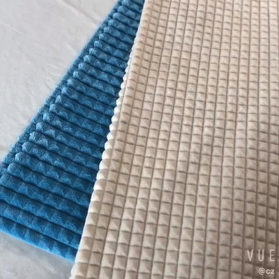 Il jacquard ha tosato colore solido laterale del tessuto del vello della flanella il singolo per Pillowslips Sofa Cover