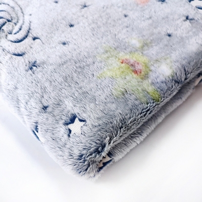 Tessuto 100% del vello della flanella del poliestere 150D 350gsm per la coperta calda della lettiera