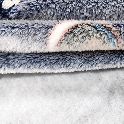 Tessuto 100% del vello della flanella del poliestere 150D 350gsm per la coperta calda della lettiera