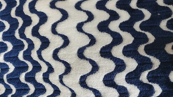 Tessuto cationico 260gsm del vello della flanella del jacquard per l'indumento domestico generale caldo del tessuto