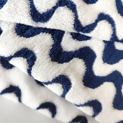 Tessuto cationico 260gsm del vello della flanella del jacquard per l'indumento domestico generale caldo del tessuto