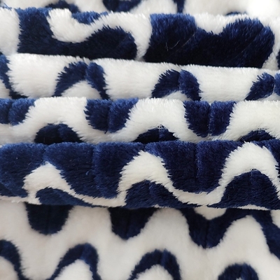 Tessuto cationico 260gsm del vello della flanella del jacquard per l'indumento domestico generale caldo del tessuto