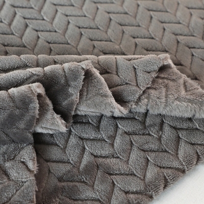 Tessuto molle 150D della flanella del jacquard 250gsm per la coperta calda