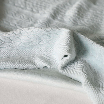 200gsm tricottato impresso delicatamente ricoprire tessuti 58" 60"