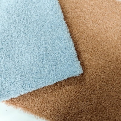 tessuto del vello di sherpa del poliestere 390gsm