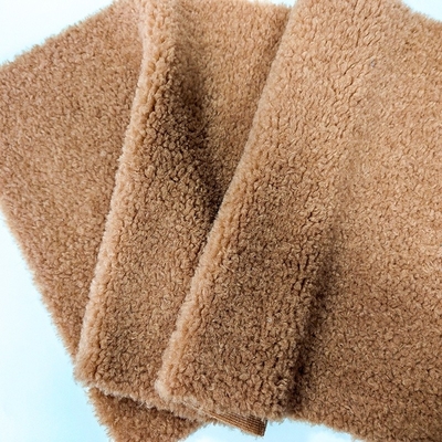 tessuto del vello di sherpa del poliestere 390gsm