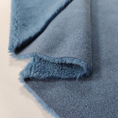Tessuto 490gsm del vello di Sherpa del poliestere di colore solido per la borsa di Pillowslip