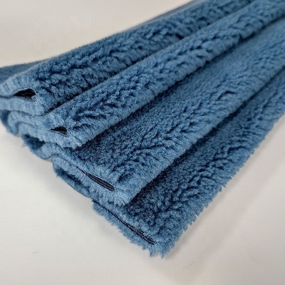 Tessuto 490gsm del vello di Sherpa del poliestere di colore solido per la borsa di Pillowslip