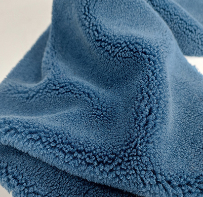 Tessuto 490gsm del vello di Sherpa del poliestere di colore solido per la borsa di Pillowslip