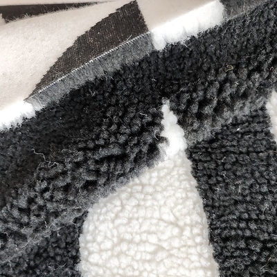 il poliestere 650gsm 100% Sherpa molle tosa il tessuto per il filato della borsa del rivestimento tinto