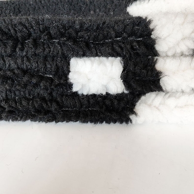 il poliestere 650gsm 100% Sherpa molle tosa il tessuto per il filato della borsa del rivestimento tinto