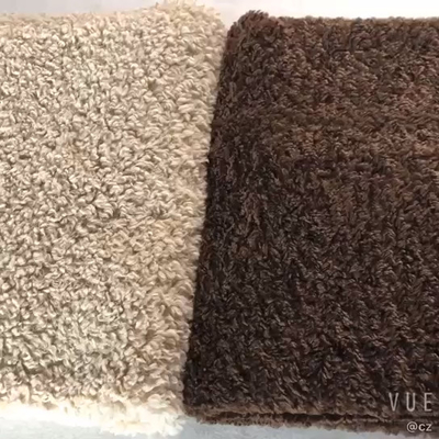 Il Faux Sherpa di colore solido tosa il cappotto all'aperto di Teddy Bear 300gsm del tessuto caldo