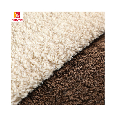 Il Faux Sherpa di colore solido tosa il cappotto all'aperto di Teddy Bear 300gsm del tessuto caldo