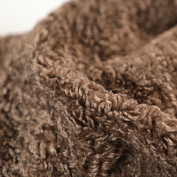 Il Faux Sherpa di colore solido tosa il cappotto all'aperto di Teddy Bear 300gsm del tessuto caldo