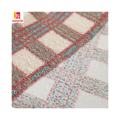 singolo poliestere 100% del tessuto di Brown Sherpa del lato 188F per il pullover del tessuto della casa di Pillowslip
