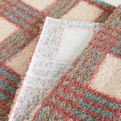 singolo poliestere 100% del tessuto di Brown Sherpa del lato 188F per il pullover del tessuto della casa di Pillowslip