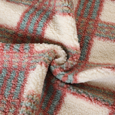 singolo poliestere 100% del tessuto di Brown Sherpa del lato 188F per il pullover del tessuto della casa di Pillowslip