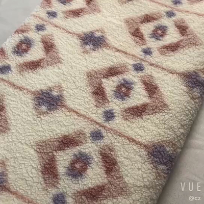 modello geometrico stampato singolo lato del velluto di cotone di allungamento di 200gsm 150D 288F