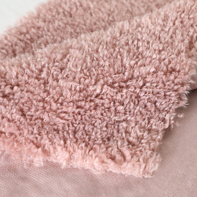 Tessuto 390gsm 188F 58" 60" di Teddy Bear Curly Sherpa Fleece