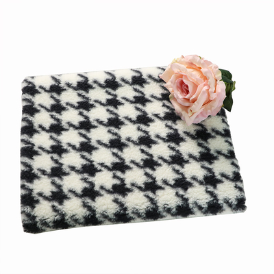 Sherpa modellato stampato tosa il tessuto 300gsm 150D per le coperte