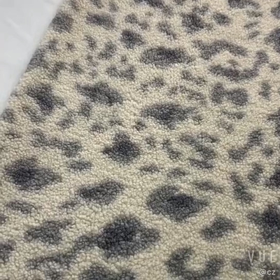 100% Sherpa stampato poliestere tosa il tessuto 150D 288F 300gsm per la sedia Pajams delle borse
