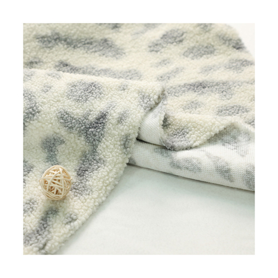 100% Sherpa stampato poliestere tosa il tessuto 150D 288F 300gsm per la sedia Pajams delle borse