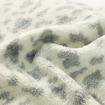100% Sherpa stampato poliestere tosa il tessuto 150D 288F 300gsm per la sedia Pajams delle borse