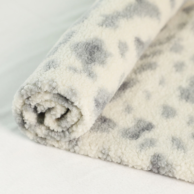 100% Sherpa stampato poliestere tosa il tessuto 150D 288F 300gsm per la sedia Pajams delle borse