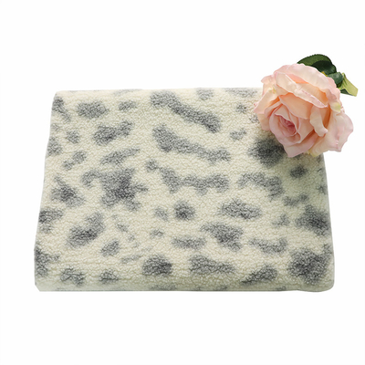 100% Sherpa stampato poliestere tosa il tessuto 150D 288F 300gsm per la sedia Pajams delle borse