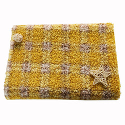 58" 60" tessuto di Sherpa del plaid di 150D 300gsm per Sofa Toys Pillowslip