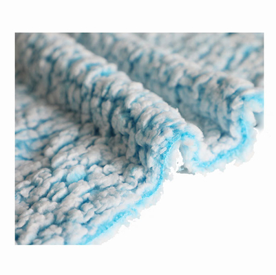 La parte posteriore ha stampato il doppio poliestere laterale 100% del velluto di cotone 280gsm 288F del tessuto per le coperte