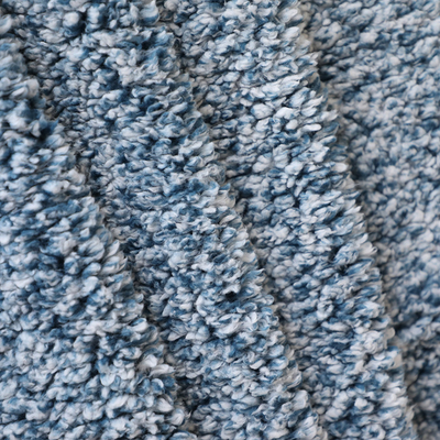 Singola parte posteriore laterale 100% del poliestere blu di Shu Velveteen Fabric 180gsm per il cappotto del pigiama
