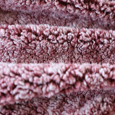 Singola parte posteriore laterale 100% del poliestere blu di Shu Velveteen Fabric 180gsm per il cappotto del pigiama