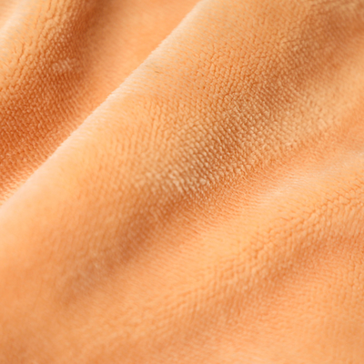 Peluche singola arancio solida di Shu Velveteen Fabric 150gsm del lato breve per Pillowslip Sofa Cover